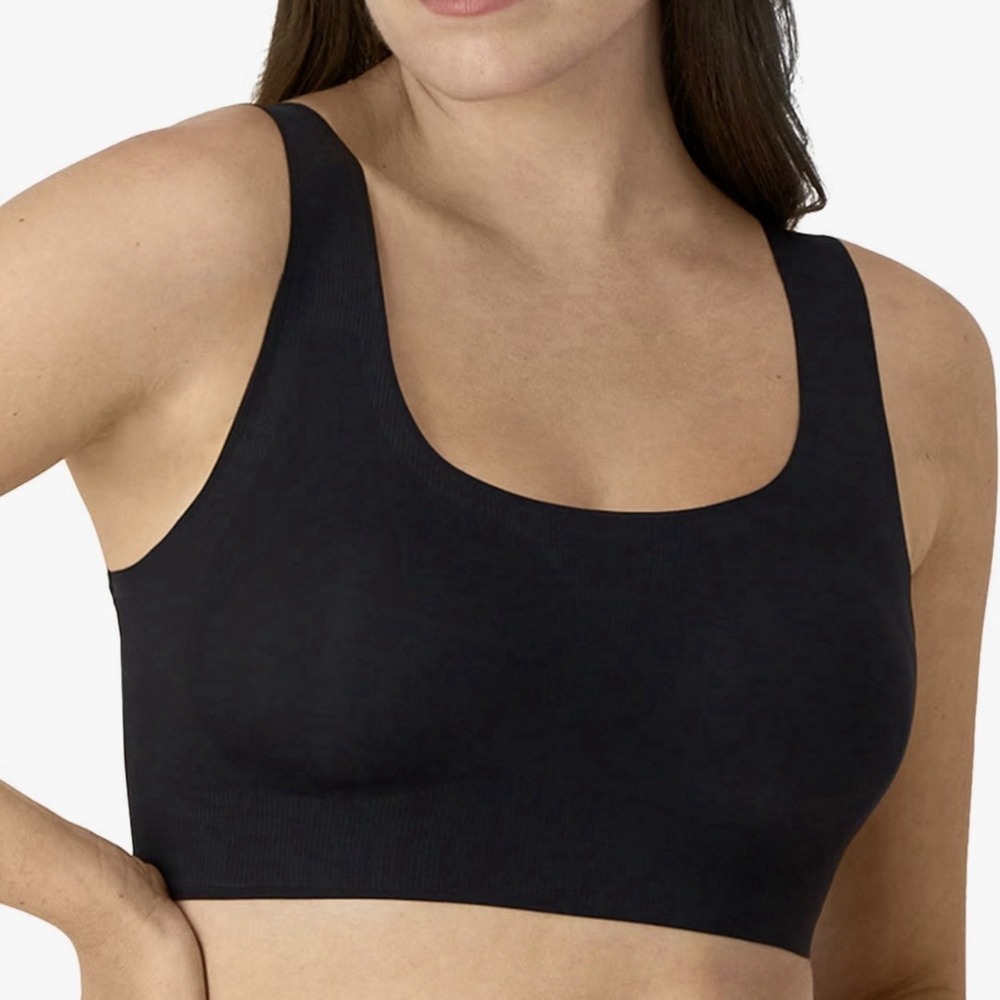 2 Bali EasyLite Wireless Seamless Bras 2XL Black Comfort Revolution DF3491 Set